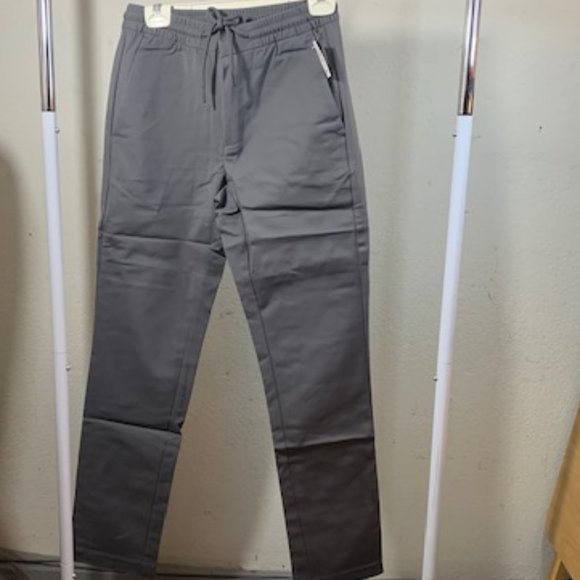 Goodthreads Men's Gray Drawstring Waist Athletic Fit Track/Lounge Pants S 32"Ins - Picture 1 of 10